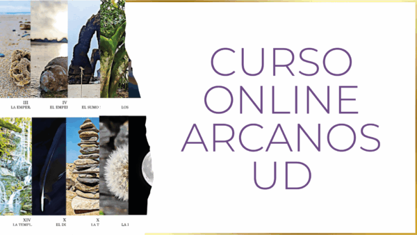 Mazo de Arcanos Úrsula Dulcinea visible, portada para curso online gratuito de arcanos.